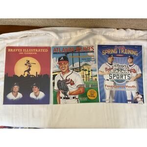 1984 ATLANTA BRAVES YEARBOOK & 2001 2006 SPRING TRAINING MAGAZINE